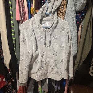 Gray Snowflake Hoodie